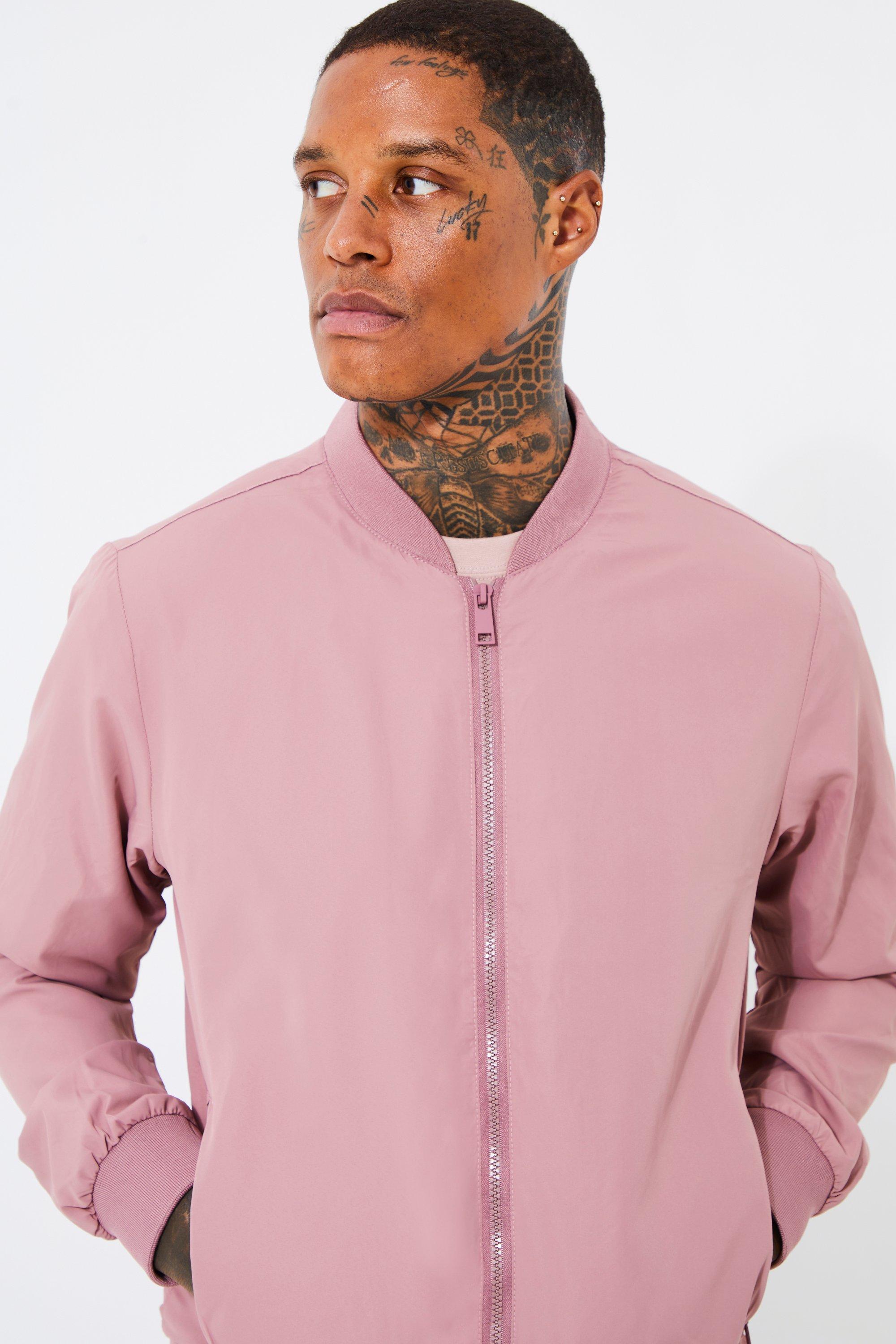 Light pink bomber on sale jacket